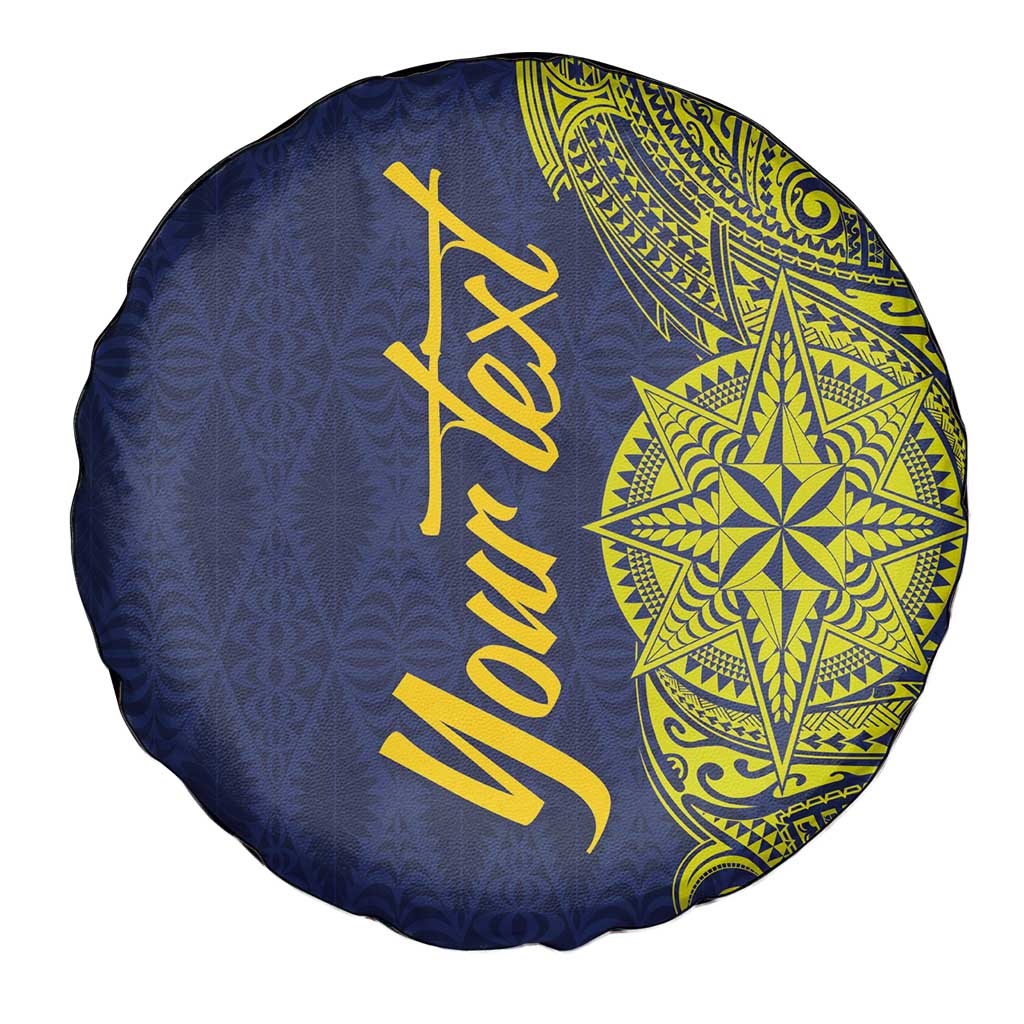 Personalised Tokelau Classic Ngatu Motifs Spare Tire Cover LT03 - Polynesian Pride