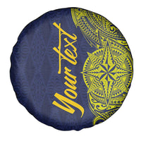 Personalised Tokelau Classic Ngatu Motifs Spare Tire Cover LT03 - Polynesian Pride