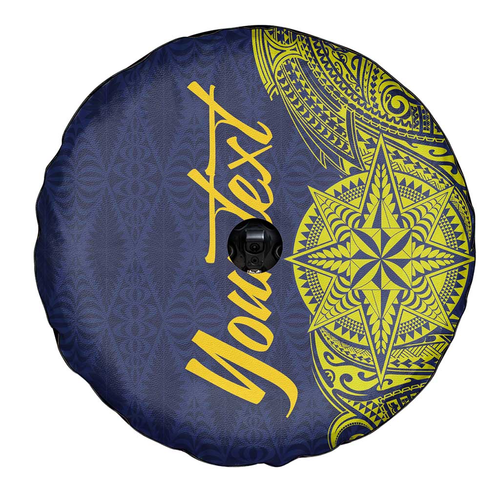 Personalised Tokelau Classic Ngatu Motifs Spare Tire Cover LT03 - Polynesian Pride