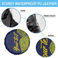 Personalised Tokelau Classic Ngatu Motifs Spare Tire Cover LT03 - Polynesian Pride