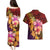 Hawaiian Hibiscus Turtle Tribal Polynesian Pattern Couples Matching Puletasi and Hawaiian Shirt Colorful Color