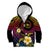 Hawaiian Plumeria Turtle Tribal Spiral Polynesian Tattoo Kid Hoodie Fanciful Color
