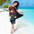 Hawaiian Plumeria Turtle Tribal Spiral Polynesian Tattoo Sarong Fanciful Color