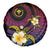 Hawaiian Plumeria Turtle Tribal Spiral Polynesian Tattoo Spare Tire Cover Fanciful Color
