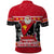 Papua New Guinea Christmas Polo Shirt Santa With Flag Of PNG Polynesian Tribal Xmas Vibe LT03 - Polynesian Pride