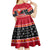 Custom Papua New Guinea Christmas Kid Short Sleeve Dress Santa With Flag Of PNG Polynesian Tribal Xmas Vibe LT03 - Polynesian Pride