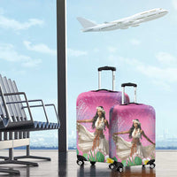 Woman Polynesian Tattoos Luggage Cover Tropical Flower - Sweets Vibrant Color LT03 - Polynesian Pride