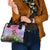 Woman Polynesian Tattoos Shoulder Handbag Tropical Flower - Sweets Vibrant Color