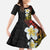 Plumeria Family Matching Summer Maxi Dress and Hawaiian Shirt Polynesian Tribal Frangipani Sunset
