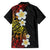 Plumeria Family Matching Summer Maxi Dress and Hawaiian Shirt Polynesian Tribal Frangipani Sunset