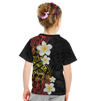 Plumeria Kid T Shirt Polynesian Tribal Frangipani Sunset
