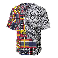 Niue Hiapo and Maori Decoration Tattoos Baseball Jersey - Polynesian Pride