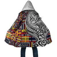 Niue Hiapo and Maori Decoration Tattoos Cloak - Polynesian Pride