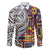 Niue Hiapo and Maori Decoration Tattoos Family Matching Off Shoulder Maxi Dress and Hawaiian Shirt - Polynesian Pride