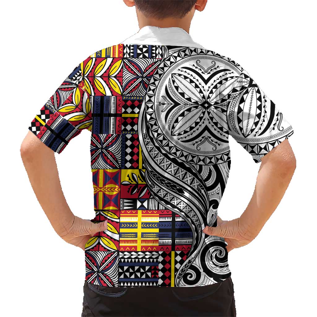 Niue Hiapo and Maori Decoration Tattoos Hawaiian Shirt - Polynesian Pride