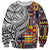 Niue Hiapo and Maori Decoration Tattoos Sweatshirt - Polynesian Pride