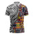 Niue Hiapo and Maori Decoration Tattoos Zipper Polo Shirt - Polynesian Pride