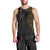 Niue Polynesian Hiapo Tattoo Art Men Tank Top Half Style Black Gold Color - Polynesian Pride