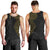 Niue Polynesian Hiapo Tattoo Art Men Tank Top Half Style Black Gold Color - Polynesian Pride