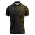 Niue Polynesian Hiapo Tattoo Art Zipper Polo Shirt Half Style Black Gold Color - Polynesian Pride