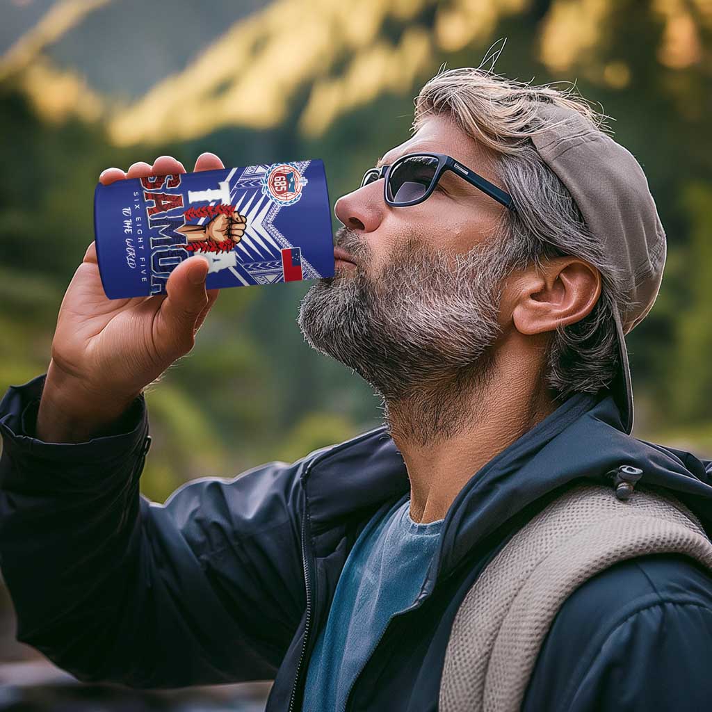 Toa Samoa Rugby 4 in 1 Can Cooler Tumbler Six Eight Five to The World