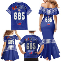 Toa Samoa Rugby Family Matching Mermaid Dress and Hawaiian Shirt Six Eight Five to The World