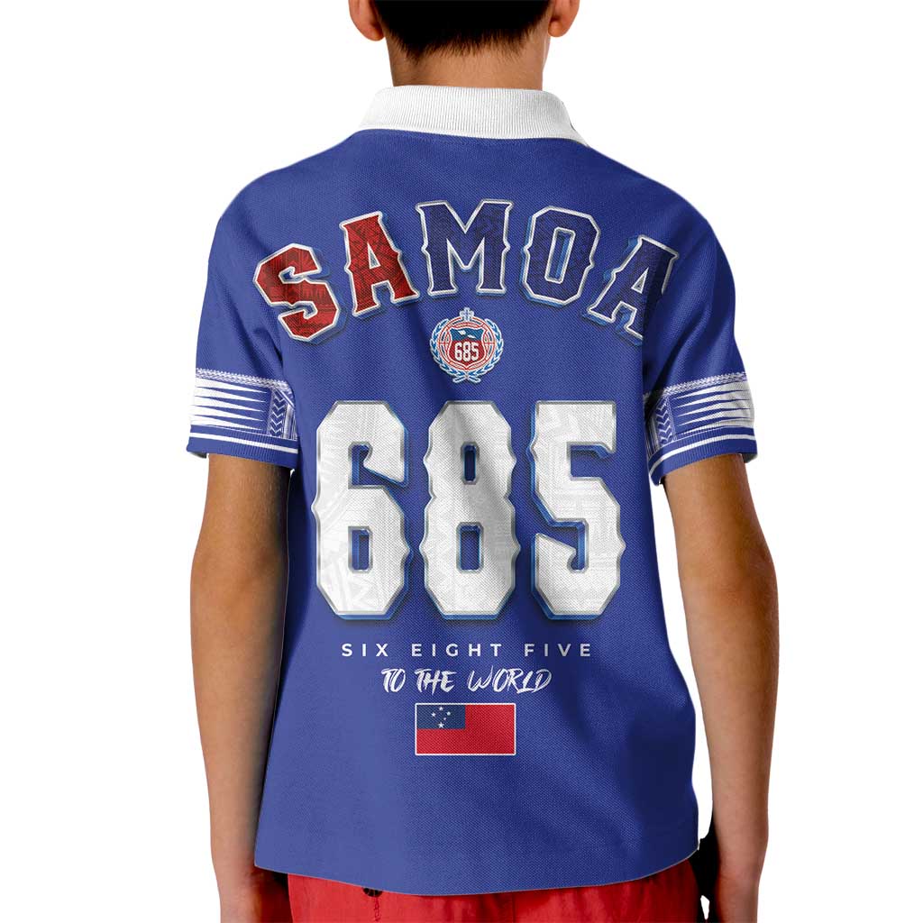 Toa Samoa Rugby Kid Polo Shirt Six Eight Five to The World