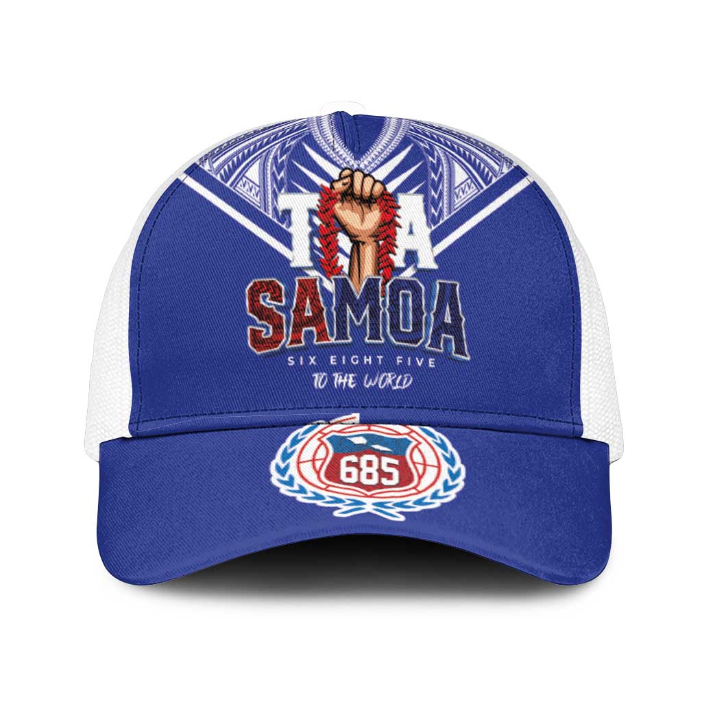 Toa Samoa Rugby Mesh Trucker Cap Six Eight Five to The World - Polynesian Pride