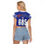Toa Samoa Rugby Raglan Cropped T Shirt Six Eight Five to The World