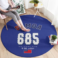 Toa Samoa Rugby Round Carpet Six Eight Five to The World