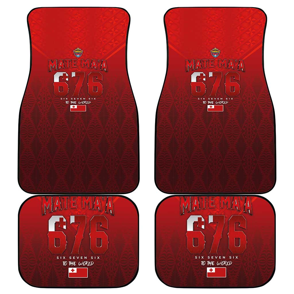 Mate Ma'a Tonga Rugby Car Mats Six Seven Six to The World