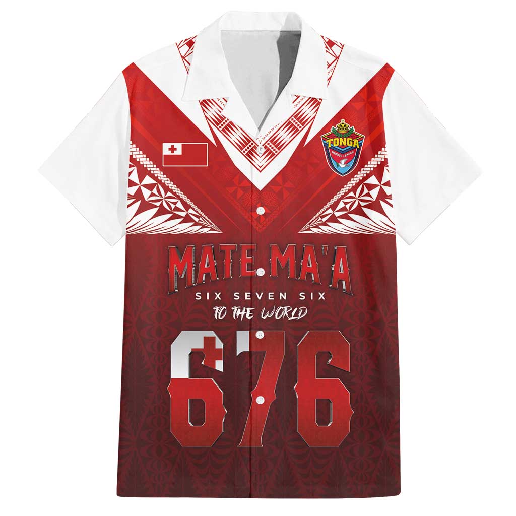 Mate Ma'a Tonga Rugby Family Matching Tank Maxi Dress and Hawaiian Shirt Six Seven Six to The World