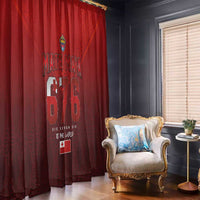 Mate Ma'a Tonga Rugby Window Curtain Six Seven Six to The World