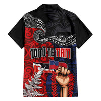 Aotearoa and Samoa Toitu Te Tiriti Family Matching Short Sleeve Bodycon Dress and Hawaiian Shirt Honour the Treaty - Te Tiriti Is Us