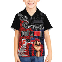 Aotearoa and Samoa Toitu Te Tiriti Kid Hawaiian Shirt Honour the Treaty - Te Tiriti Is Us