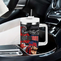Aotearoa and Samoa Toitu Te Tiriti Tumbler With Handle Honour the Treaty - Te Tiriti Is Us