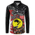 Aotearoa and Australia Toitu Te Tiriti Button Sweatshirt Honour the Treaty - Te Tiriti Is Us