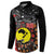 Aotearoa and Australia Toitu Te Tiriti Button Sweatshirt Honour the Treaty - Te Tiriti Is Us