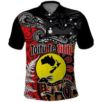 Aotearoa and Australia Toitu Te Tiriti Polo Shirt Honour the Treaty - Te Tiriti Is Us