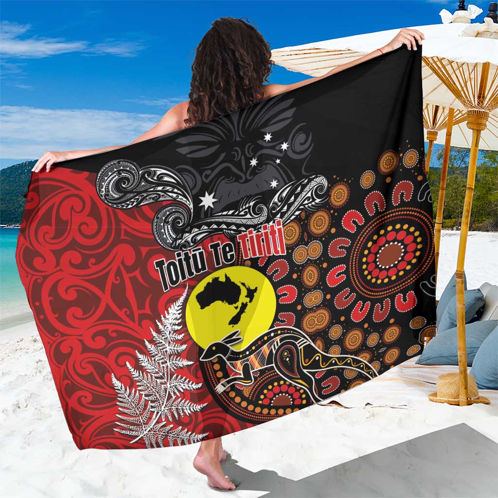 Aotearoa and Australia Toitu Te Tiriti Sarong Honour the Treaty - Te Tiriti Is Us