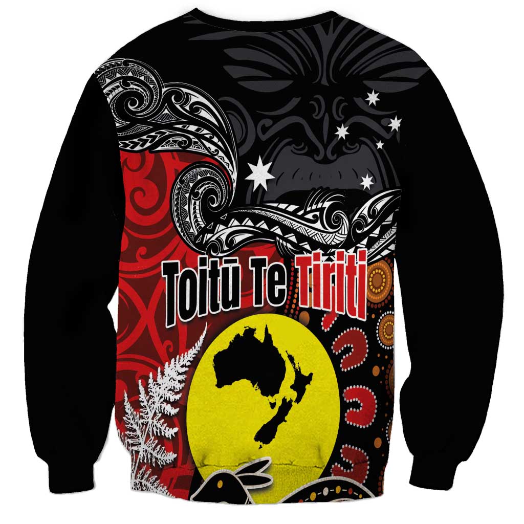 Aotearoa and Australia Toitu Te Tiriti Sweatshirt Honour the Treaty - Te Tiriti Is Us