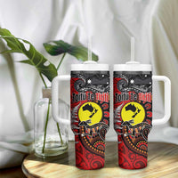 Aotearoa and Australia Toitu Te Tiriti Tumbler With Handle Honour the Treaty - Te Tiriti Is Us