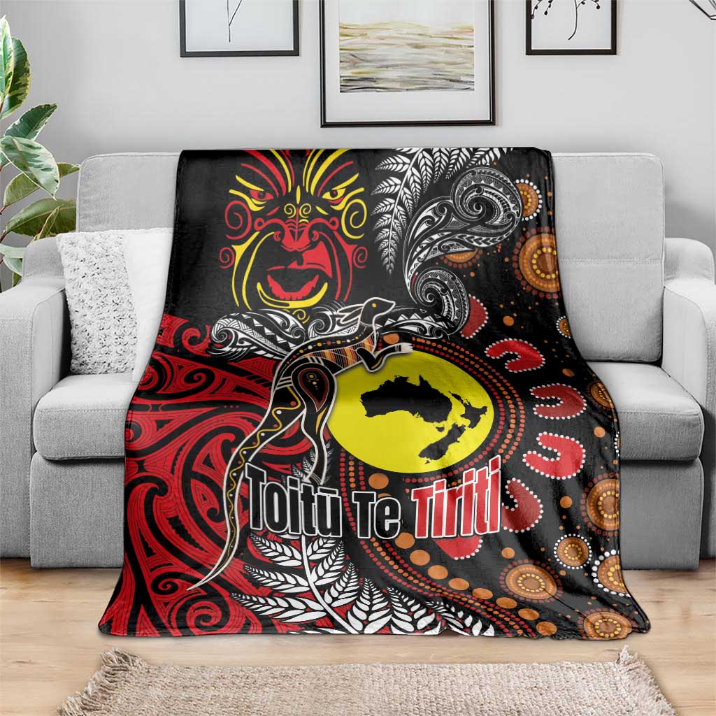 Aotearoa and Australia Toitu Te Tiriti Blanket Honour the Treaty - Stand Together Stand Stronger