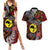 Aotearoa and Australia Toitu Te Tiriti Couples Matching Summer Maxi Dress and Hawaiian Shirt Honour the Treaty - Stand Together Stand Stronger