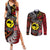 Aotearoa and Australia Toitu Te Tiriti Couples Matching Summer Maxi Dress and Long Sleeve Button Shirt Honour the Treaty - Stand Together Stand Stronger