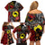 Aotearoa and Australia Toitu Te Tiriti Family Matching Off Shoulder Short Dress and Hawaiian Shirt Honour the Treaty - Stand Together Stand Stronger
