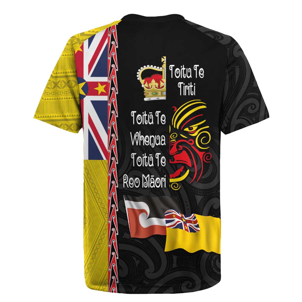Aotearoa and Niue Toitu Te Tiriti Rugby Jersey Honour the Treaty - Fight Together Stand Together