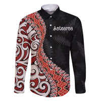 Aotearoa Maori Stylized Koru - Silver Ferns Family Matching Short Sleeve Bodycon Dress and Hawaiian Shirt