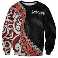 Aotearoa Maori Stylized Koru - Silver Ferns Sweatshirt