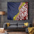 Aotearoa and Niue Tapestry Hiapo Maori Stylized Koru